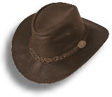 Leather Hat "Wallace" brown