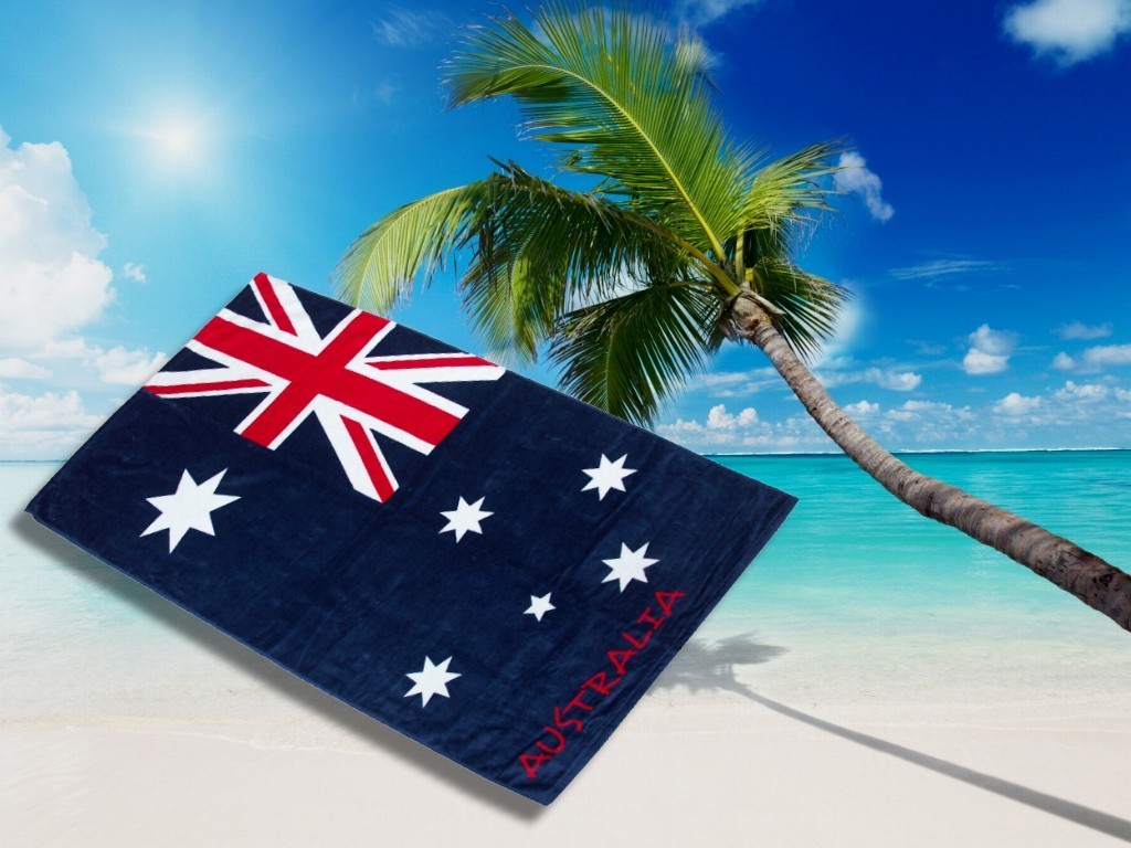 Strandtuch (Badehandtuch) - Australien Flagge