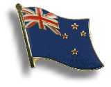 Metall Badge "New Zealand"