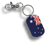 Schlüsselanhänger Dog Tag - Australien Flagge