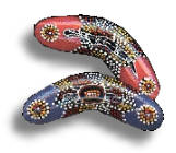 Magnet - Aboriginal Dot Boomerang
