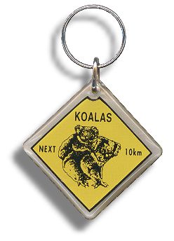 Keyring "Koala Roadsign"