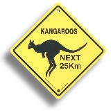 Australian Roadsign - Kangaroos