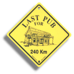 Roadsign "Last Pub" small