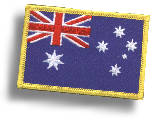 Aufnäher - Australien Flagge - (Woven Batch)